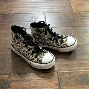 Converse All Star Leopard Print High Top Sneakers